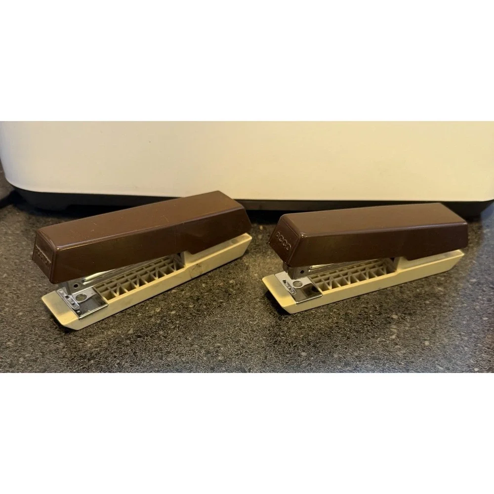 Set Of 2 Retro MCM Boston‎ 55 Acco Vintage Staplers